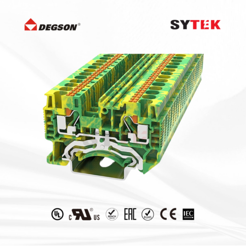 Cầu đấu tiếp địa Degson loại Push-in | Mã DS-PE 8 DS4 PE