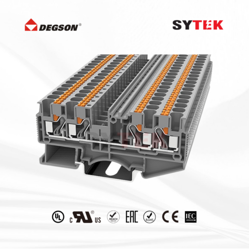 Cầu đấu Degson 4 dây Push-in | Mã DS-QU 6 DS4 QU